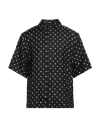 Amiri Man Shirt Black Size Xl Silk