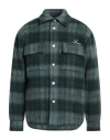 Amiri Man Shirt Dark Green Size M Wool, Polyester, Acrylic, Rayon, Nylon In Green