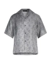 Amiri Man Shirt Grey Size M Silk