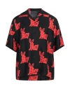 Amiri Man Shirt Red Size L Silk