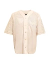 Amiri Man Shirt Sand Size 44 Lambskin In Neutral