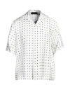Amiri Logo-print Silk-twill Shirt In White