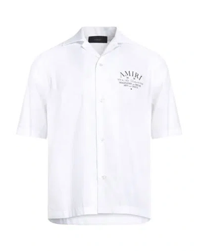 Amiri Man Shirt White Size L Cotton