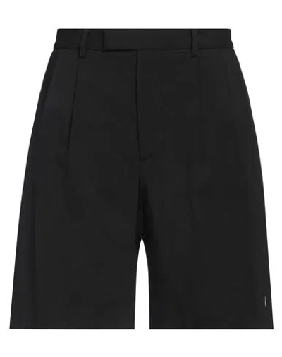 Amiri Man Shorts & Bermuda Shorts Black Size 34 Wool, Nylon
