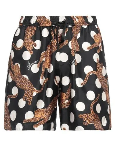Amiri Man Shorts & Bermuda Shorts Black Size L Silk