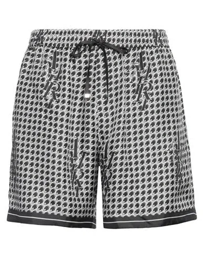 Amiri Man Shorts & Bermuda Shorts Black Size 46 Silk