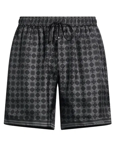 Amiri Man Shorts & Bermuda Shorts Black Size S Silk