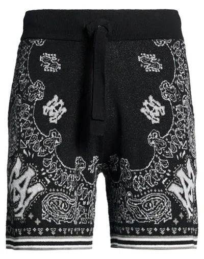 Amiri Man Shorts & Bermuda Shorts Black Size Xl Cotton, Viscose, Polyamide