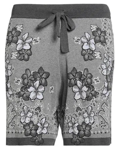 Amiri Man Shorts & Bermuda Shorts Grey Size L Cotton In Gray