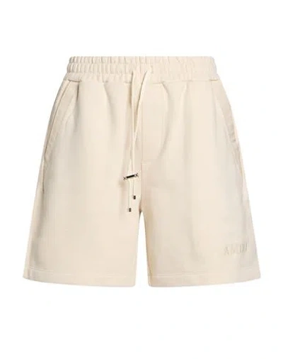 Amiri Man Shorts & Bermuda Shorts Ivory Size S Cotton In Gold