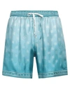 Amiri Man Shorts & Bermuda Shorts Light Blue Size L Silk