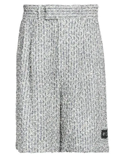 Amiri Man Shorts & Bermuda Shorts Slate Blue Size 38 Cotton, Polyamide, Synthetic Fibers, Polyuretha