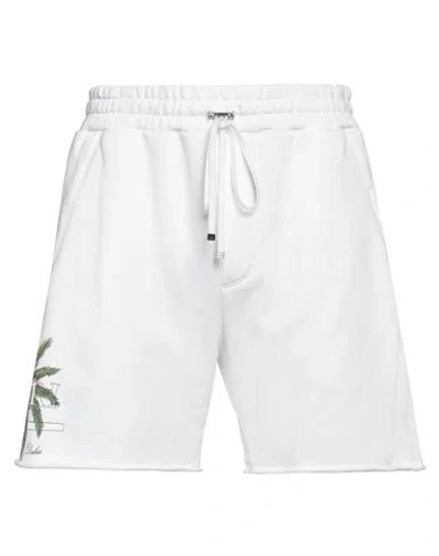 Amiri Man Shorts & Bermuda Shorts White Size M Cotton