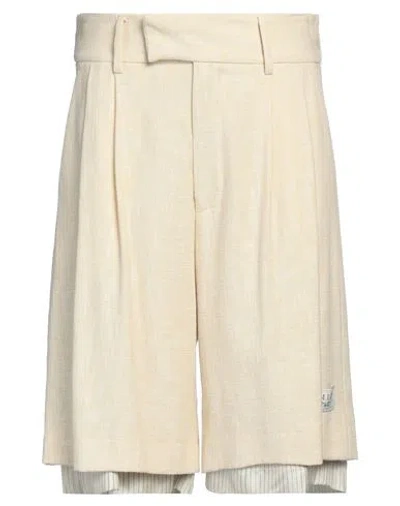 Amiri Man Shorts & Bermuda Shorts Yellow Size 38 Wool, Cotton, Polyamide