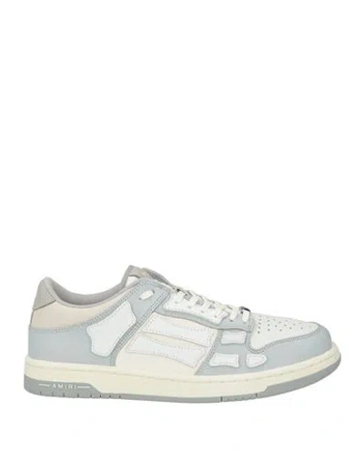 Amiri Man Sneakers Light Grey Size 7 Leather, Textile Fibers