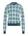 Amiri Man Sweater Light Blue Size L Wool, Viscose In Blue