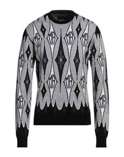 Amiri Man Sweater Light Grey Size L Wool In Gray