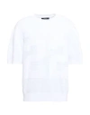 Amiri Man Sweater White Size L Cotton In White