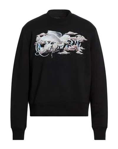 Amiri Man Sweatshirt Black Size L Cotton