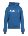 Amiri Man Sweatshirt Blue Size L Cotton, Lyocell