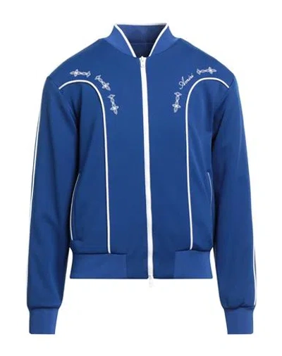 Amiri Man Sweatshirt Bright Blue Size S Polyester
