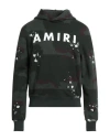 Amiri Man Sweatshirt Dark Green Size Xxl Cotton In Green