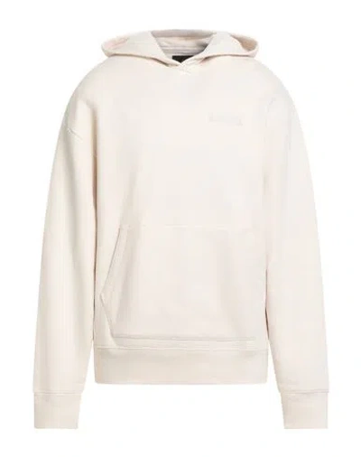 Amiri Man Sweatshirt Ivory Size L Cotton, Elastane In White