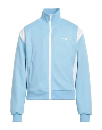 Amiri Man Sweatshirt Sky Blue Size S Polyester