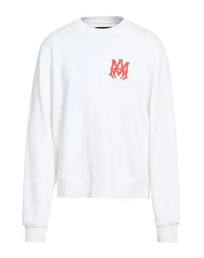 Amiri Man Sweatshirt White Size L Cotton