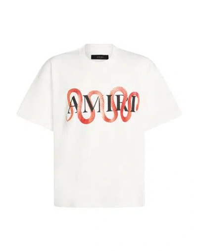 Amiri Man Sweatshirt White Size L Cotton