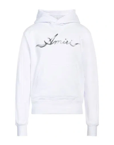 Amiri Man Sweatshirt White Size M Cotton, Elastane