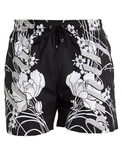 Amiri Man Swim Trunks Black Size Xxl Polyester In Black