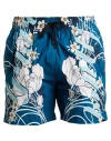 Amiri Man Swim Trunks Deep Jade Size L Polyester In Green