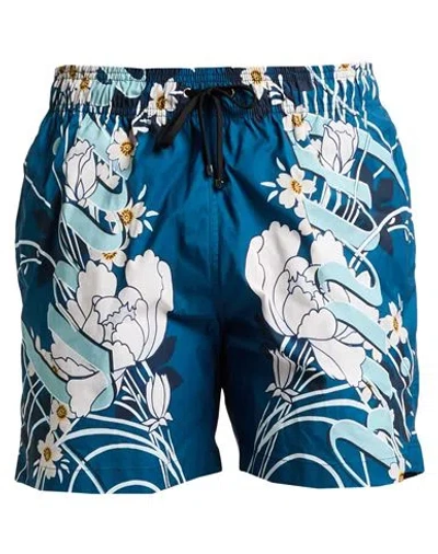 Amiri Man Swim Trunks Deep Jade Size L Polyester In Green