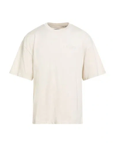 Amiri Man T-shirt Beige Size L Cotton, Elastane