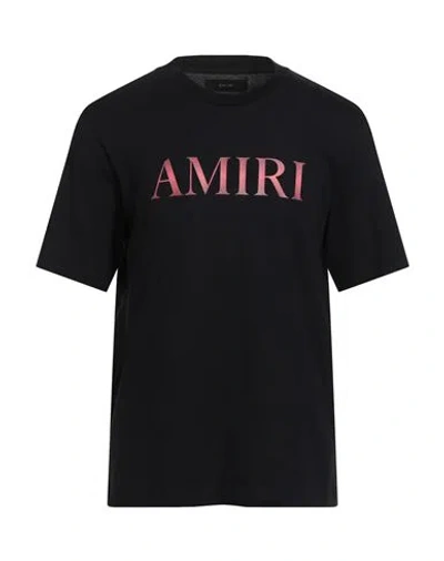 Amiri Black T-shirt With Logo Lettering Print