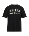 Amiri Man T-shirt Black Size L Cotton In Black