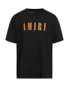 Amiri Man T-shirt Black Size Xl Cotton In Black