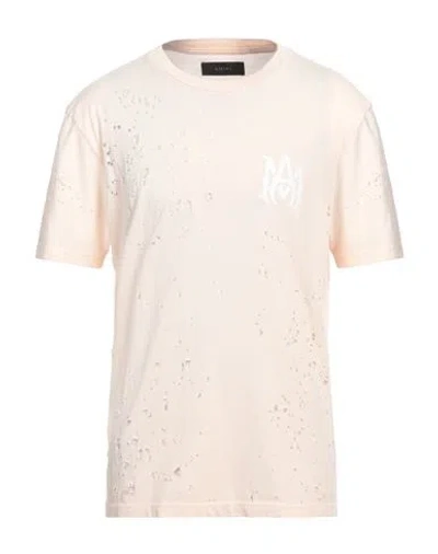 Amiri Man T-shirt Blush Size M Cotton In Pink