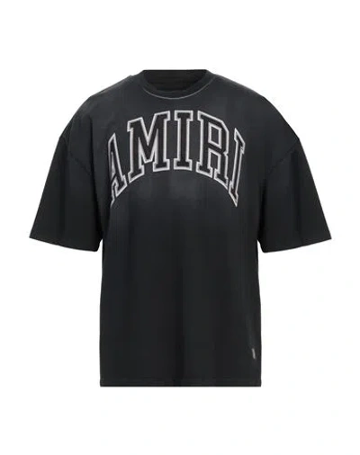 Amiri Man T-shirt Charcoal Size M Cotton, Elastane