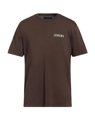 Amiri Man T-shirt Dark Brown Size L Cotton