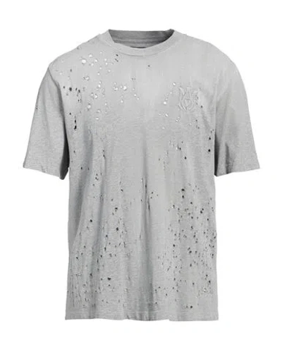 Amiri Man T-shirt Grey Size L Cotton In Gray
