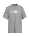 Amiri Man T-shirt Grey Size L Cotton In Gray