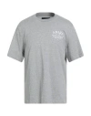 Amiri Man T-shirt Grey Size L Cotton In Gray