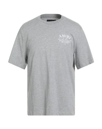 Amiri Man T-shirt Grey Size L Cotton In Gray