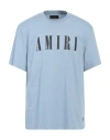 Amiri Man T-shirt Light Blue Size Xxxl Cotton
