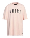 Amiri Man T-shirt Light Pink Size Xxxl Cotton