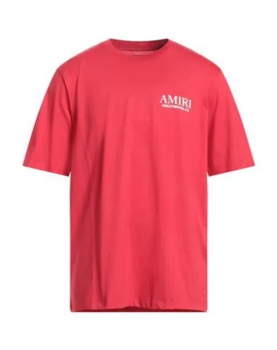 Amiri Man T-shirt Red Size L Cotton