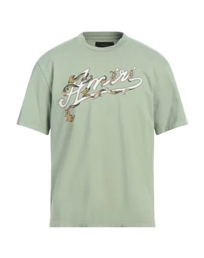 Amiri Man T-shirt Sage Green Size L Cotton
