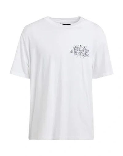Amiri Man T-shirt White Size L Cotton